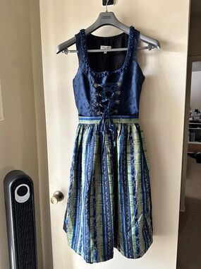 Authentic Bavarian Dirndl Oktoberfest Dress from Munchen Germany (not a costume)